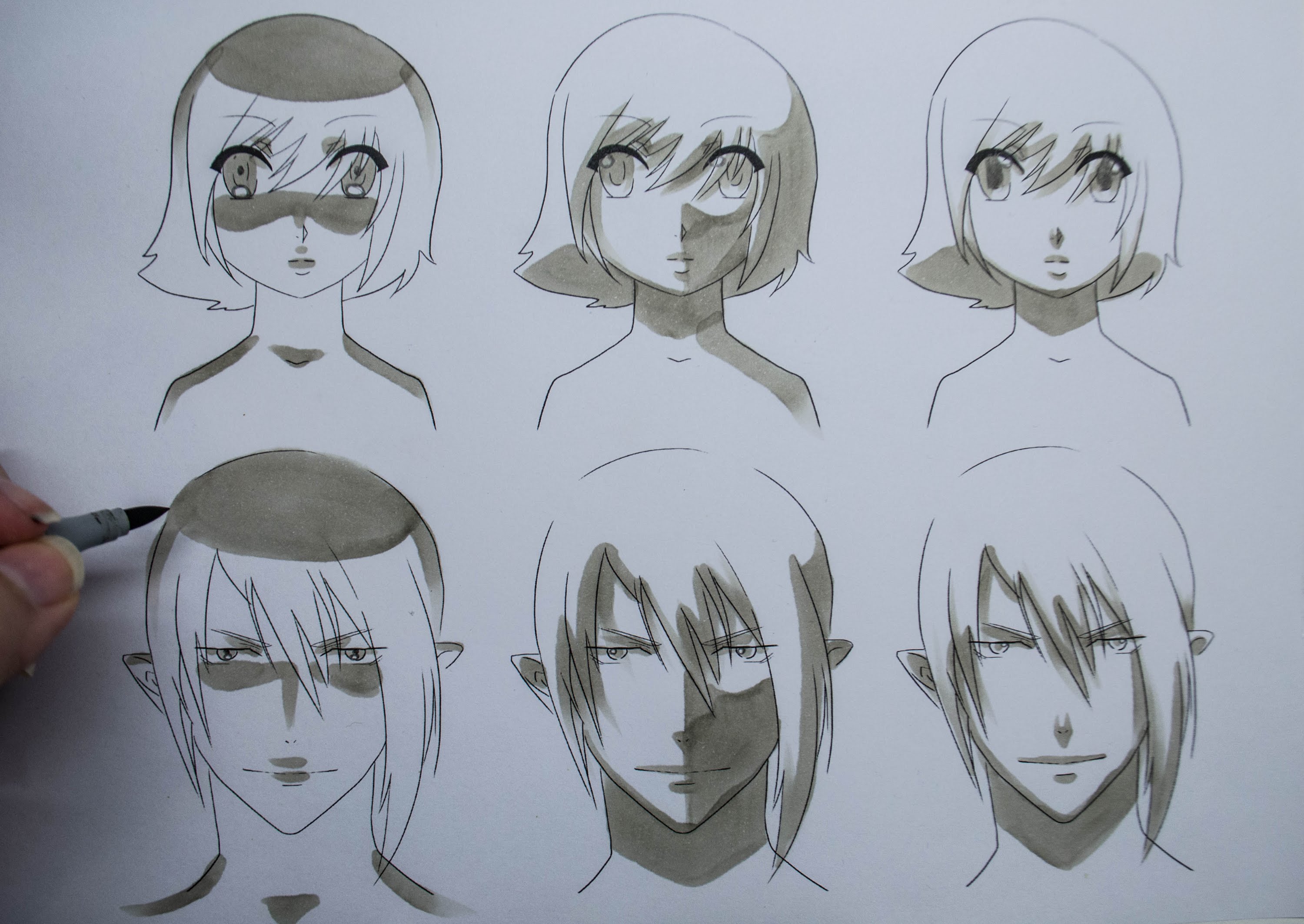 easy anime drawings of people
