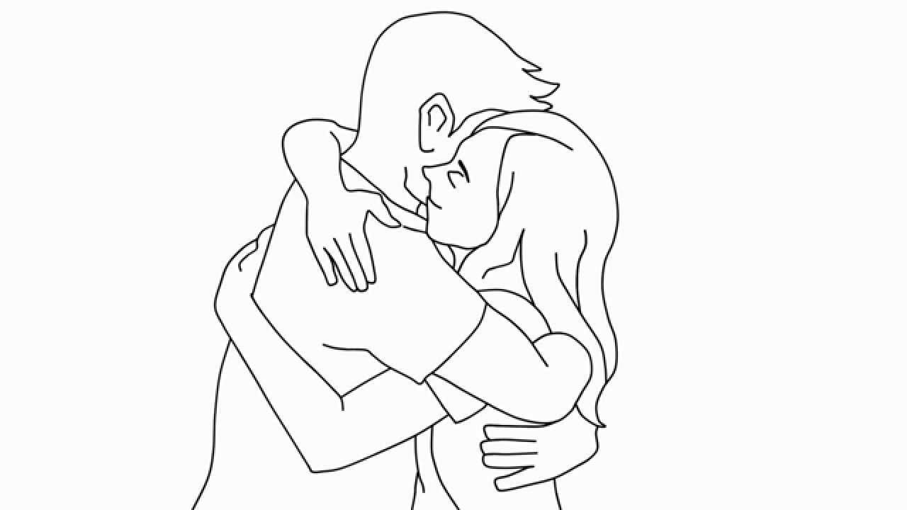 How to Draw People Hugging