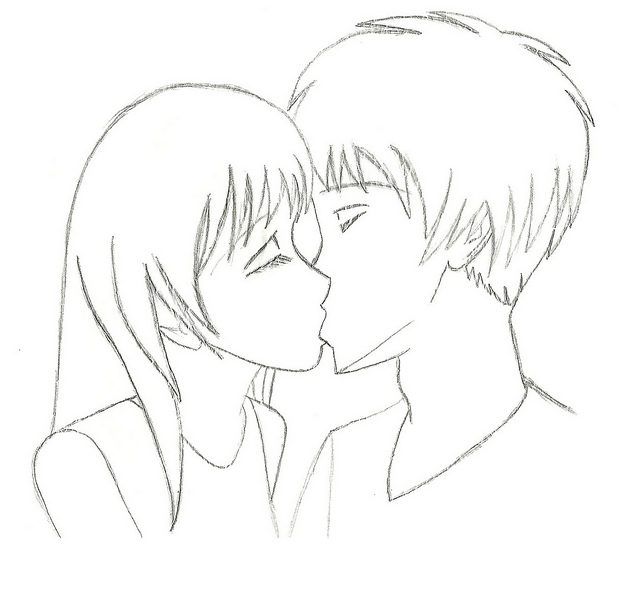 How to Draw People Kissing
