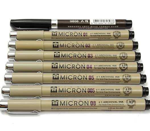 Micron Ink Pen Set - Drawing Made Easy